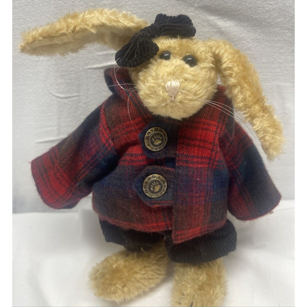 Emily Babbit Flannel Jacket 1997 Boyds Bears 10in Bunny Rabbit Hare Retired